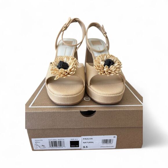 Dolce Vita Paulos Natural Woven Sandals – Size 9.5 – NIB - MSRP $150 - Picture 1 of 3